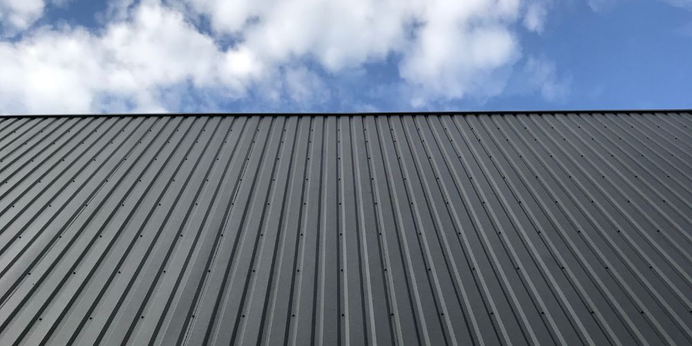 black metal roof